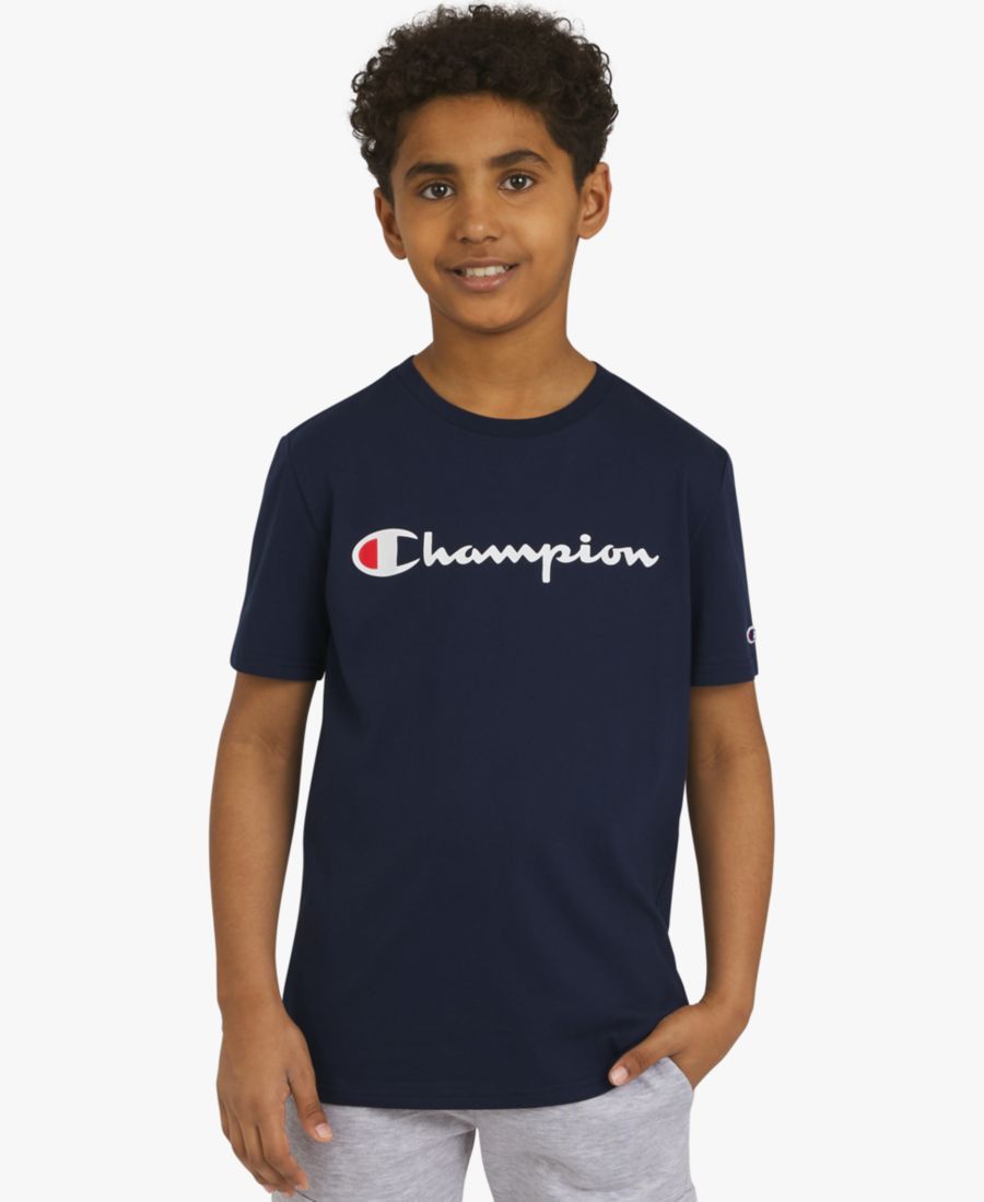 

Фирменная футболка с коротким рукавом для мальчиков Champion, Dark Navy, Синий, Фирменная футболка с коротким рукавом для мальчиков Champion, Dark Navy
