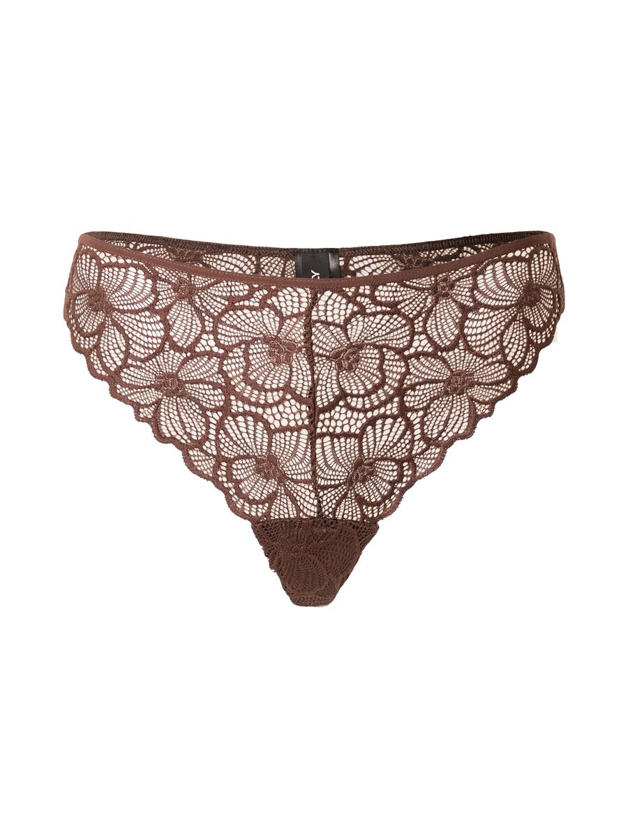 

Стринги ONLY Thong Evie, темно-коричневый