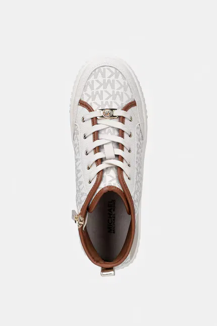 Кеды высокие SHEA SPLIT Michael Kors, бежевый — фото 4