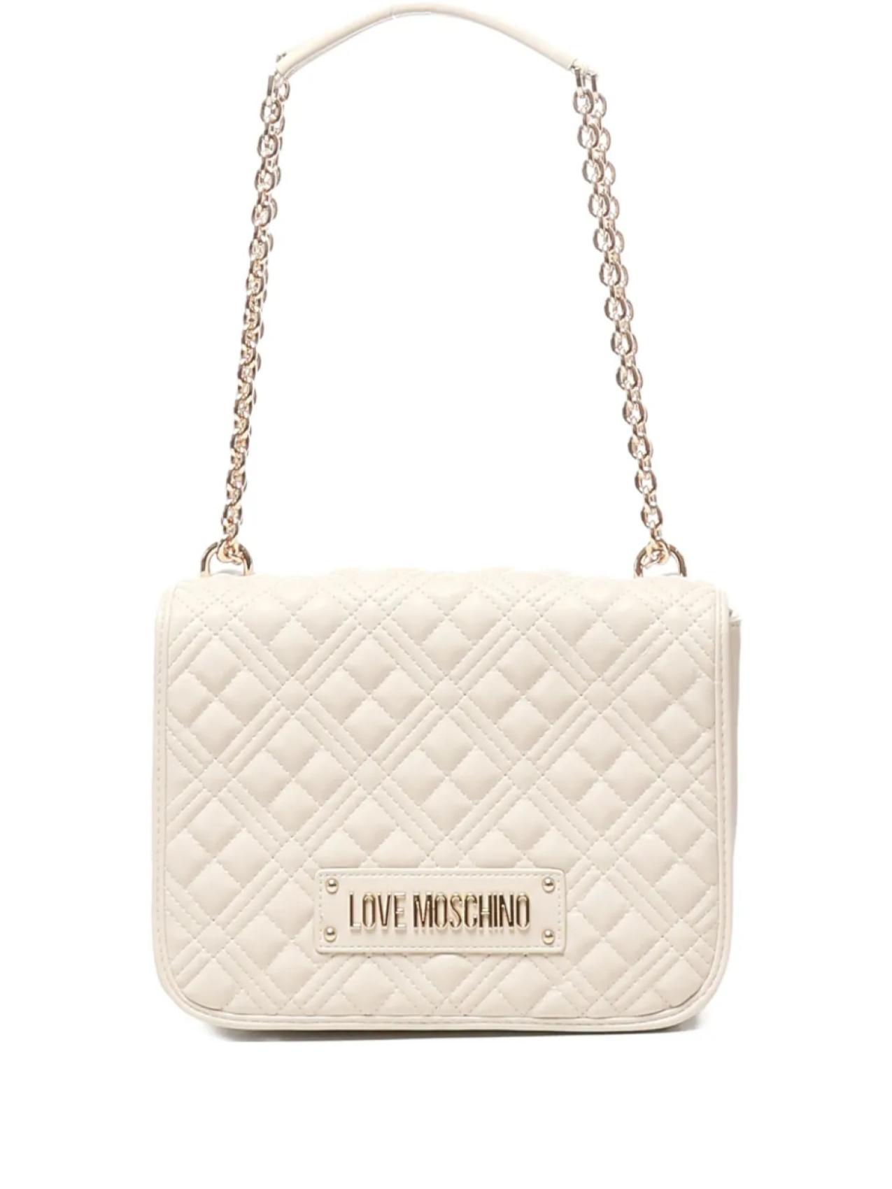 

Стеганая сумка через плечо Love Moschino с цепочкой, нейтральный