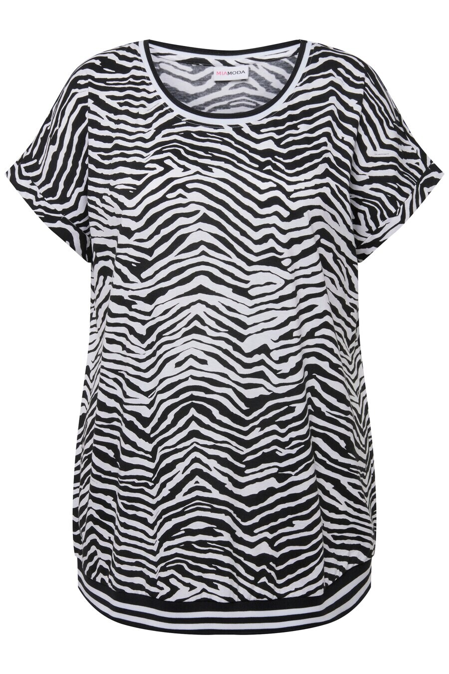

Футболка MIAMODA Shirt, черный/белый