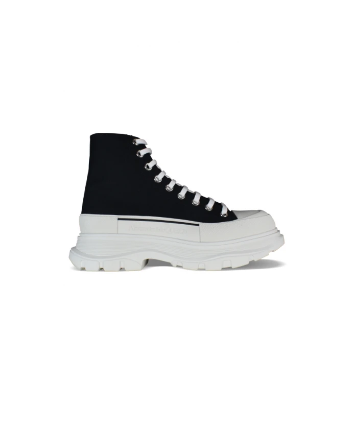 

Гладкие высокие кроссовки Tread Alexander Mcqueen, черный