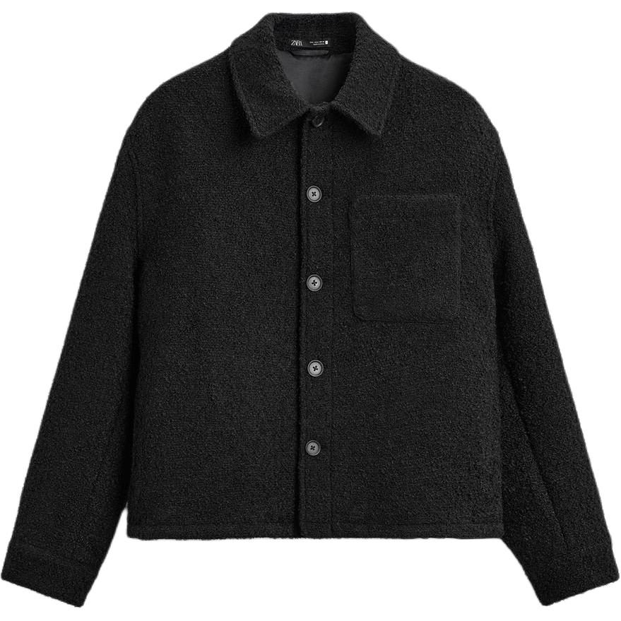 

Куртка мужская ZARA, черная, Черный, Куртка мужская ZARA, черная