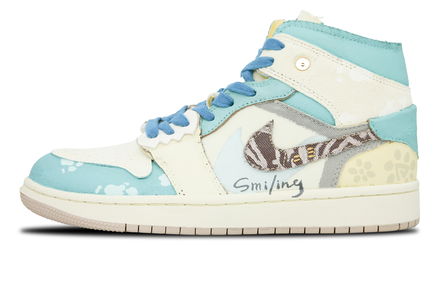 

Jordan Air Jordan 1 винтажные баскетбольные кроссовки мужские, Mint Blue