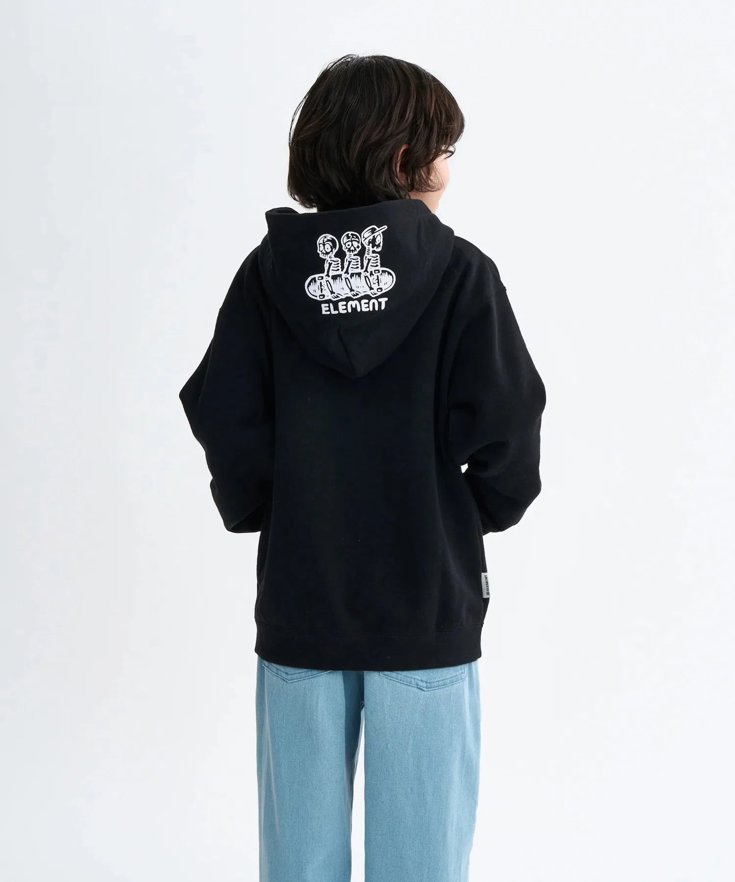 Детская толстовка ELEMENT TIMBER 3 ZIP HOOD YO [модель осень/зима 2025] / Детская толстовка Element с капюшоном и принтом на молнии