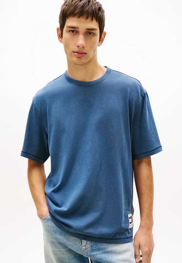 Футболка с коротким рукавом, 90s Flag, Tommy Jeans Tommy Hilfiger, темно-синий
