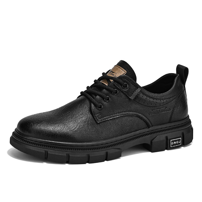 Туфли G.N.SHIJIA Men's Casual Shoes Men Low-Top, черный — фото 4
