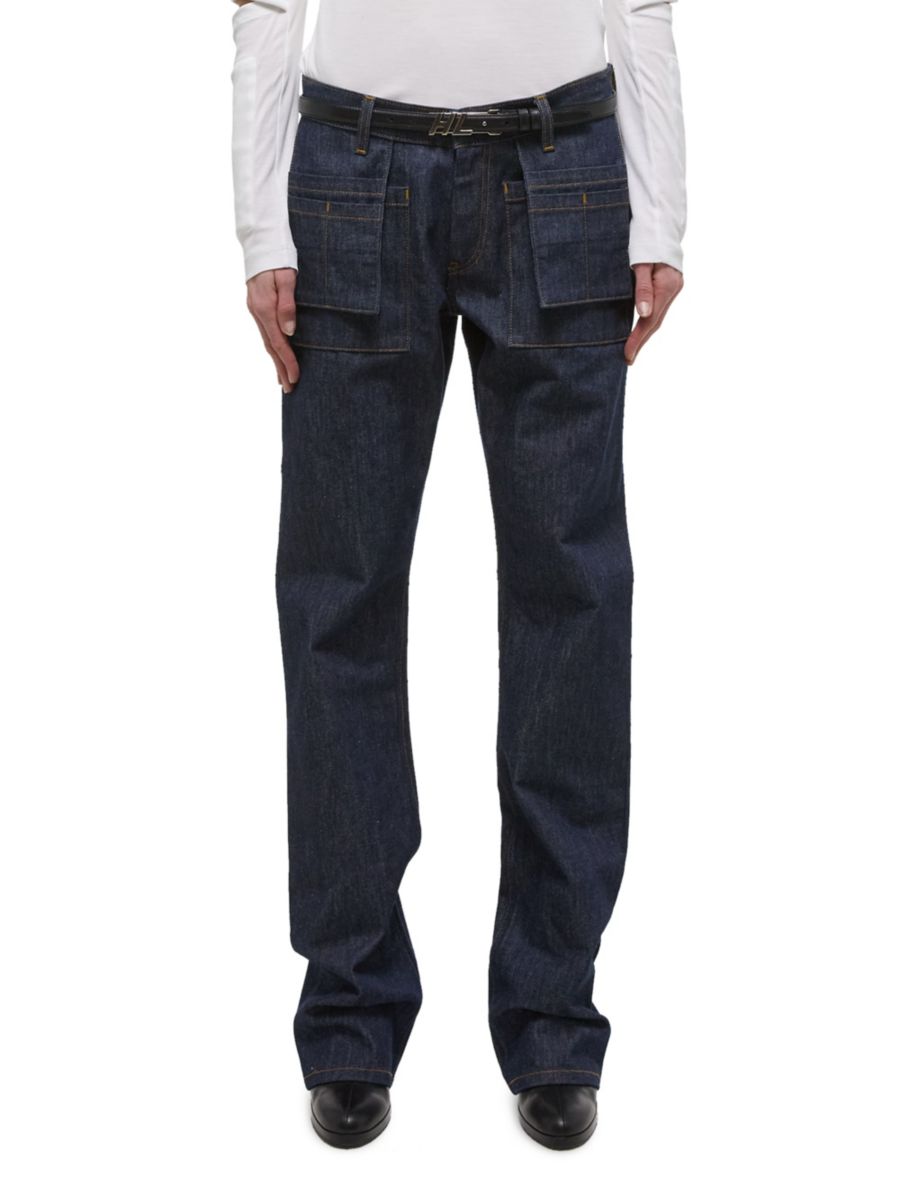 

Удобные джинсы прямого кроя Helmut Lang, цвет Raw Indigo