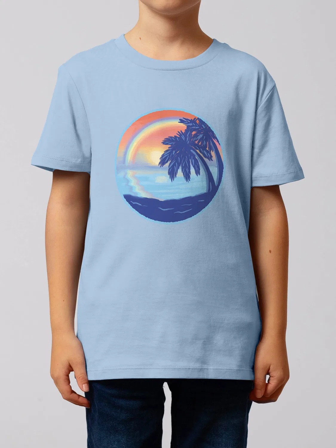 Футболка 'Sunset Rainbow ' Watabout.Kids, Blue/Light Blue — фото 2