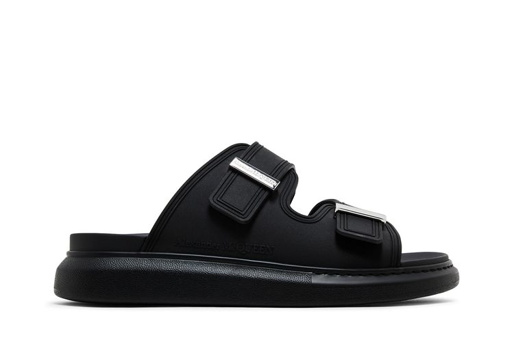 

Кроссовки Alexander McQueen Hybrid Double Buckle Sandal 'Black', черный