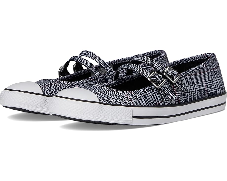 Кроссовки Converse Chuck Taylor All Star Dainty Mary Jane Plaid, цвет Black/White/Sporty Berry