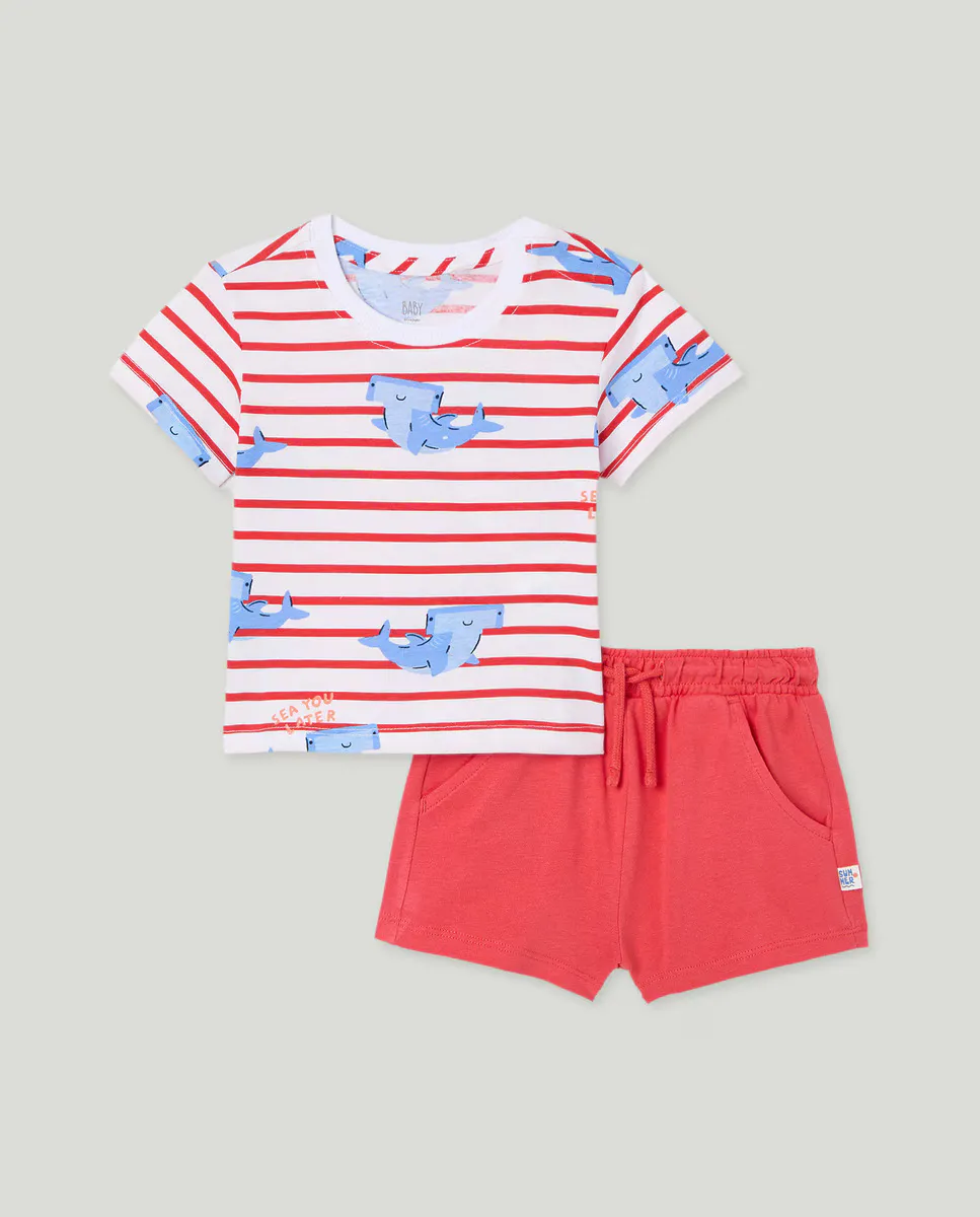 

Комплект из двух предметов для мальчика Baby El Corte Inglés, красный