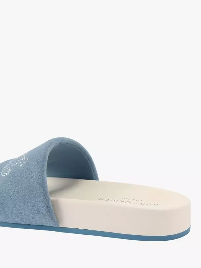 Сандалии Script Slider, сине-белые Kurt Geiger London — фото 3