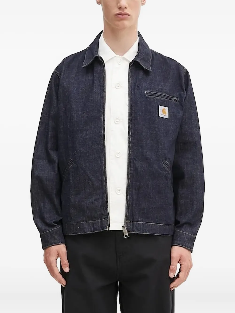 

Джинсовая куртка на молнии CARHARTT WIP, синий