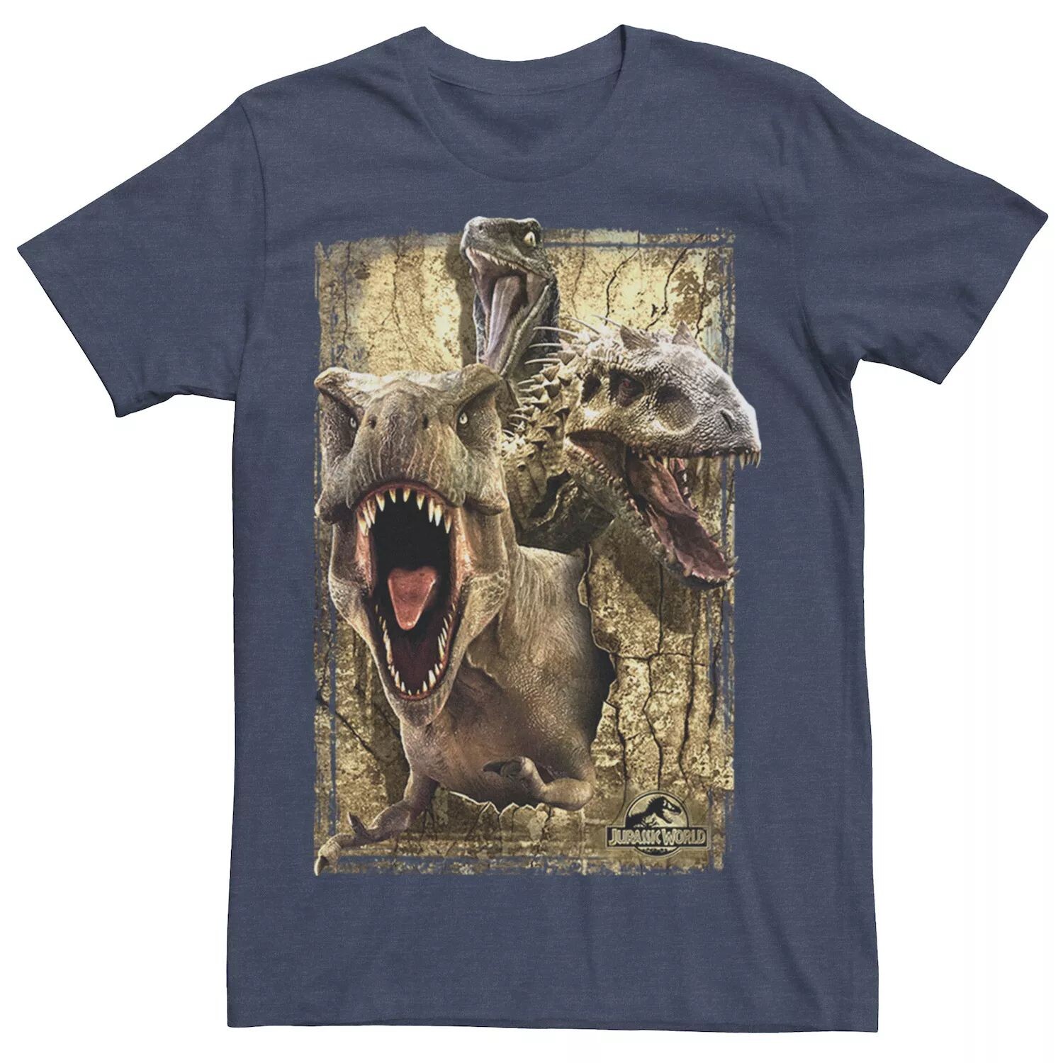 

Мужская футболка с коллажем «Динозавр-убийца» Jurassic World