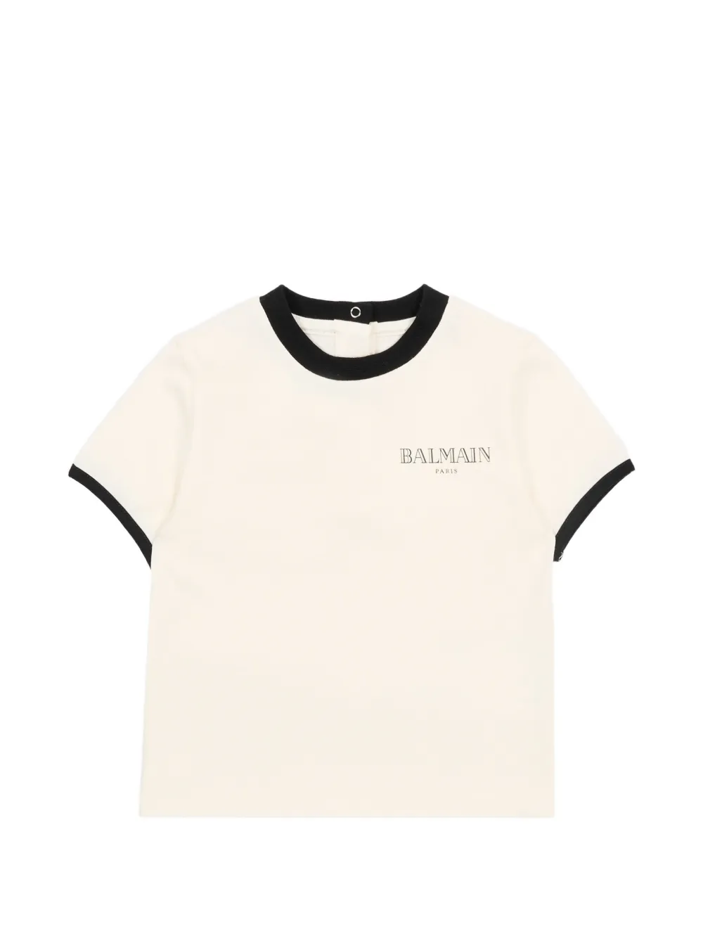 

Футболка с короткими рукавами Balmain Kids, бежевый