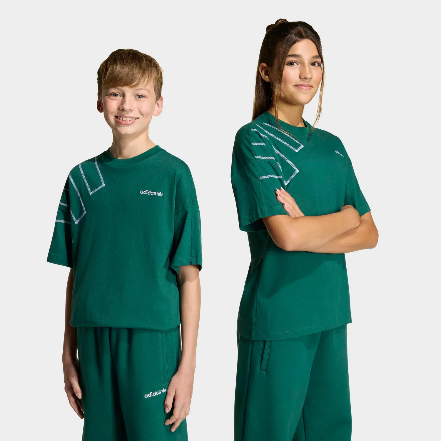 Футболка Adidas Originals изумрудного цвета