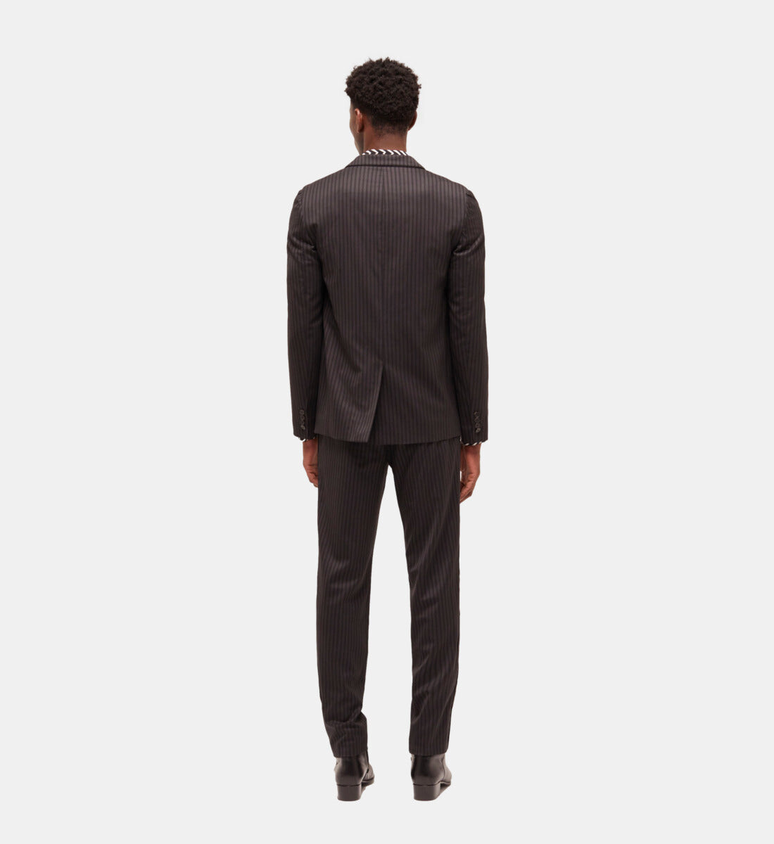 

Полосатый шерстяной пиджак THE KOOPLES, цвет Black Grey