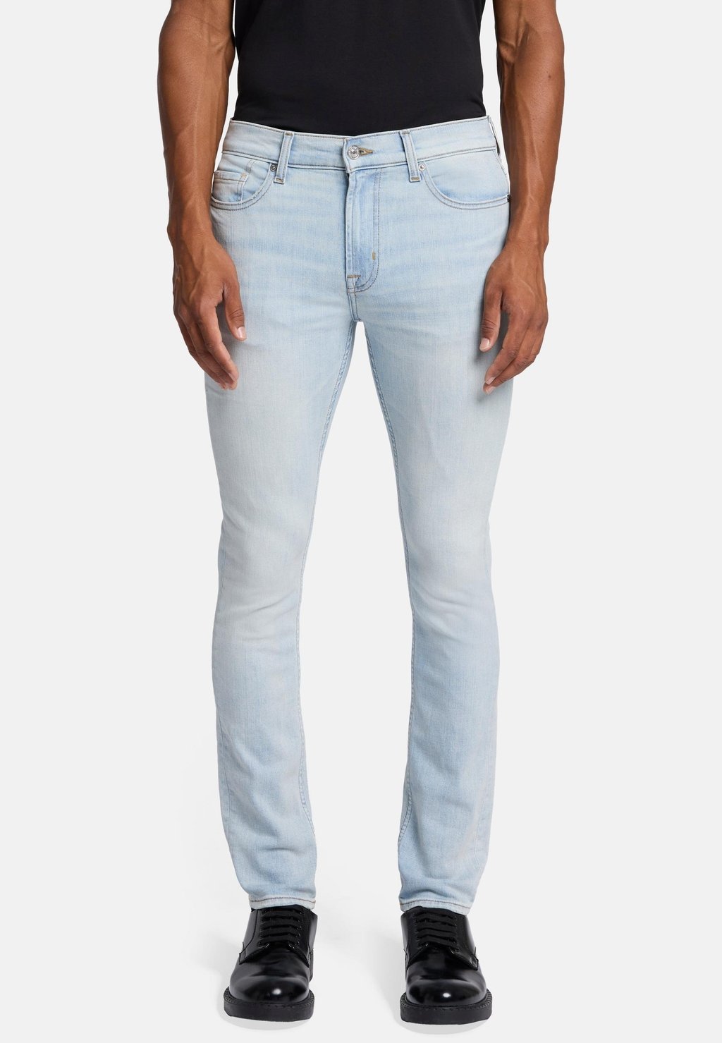 

Джинсы облегающего кроя 7 for all mankind, светло-голубой