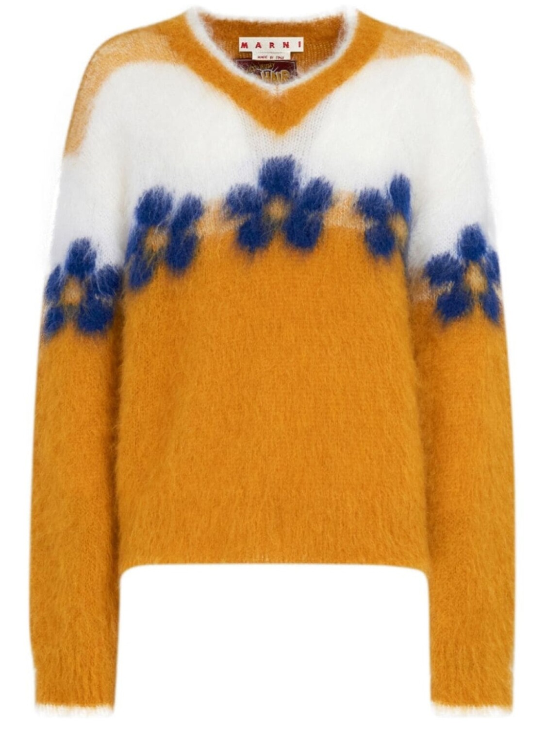 

Marni фактурный джемпер, белый