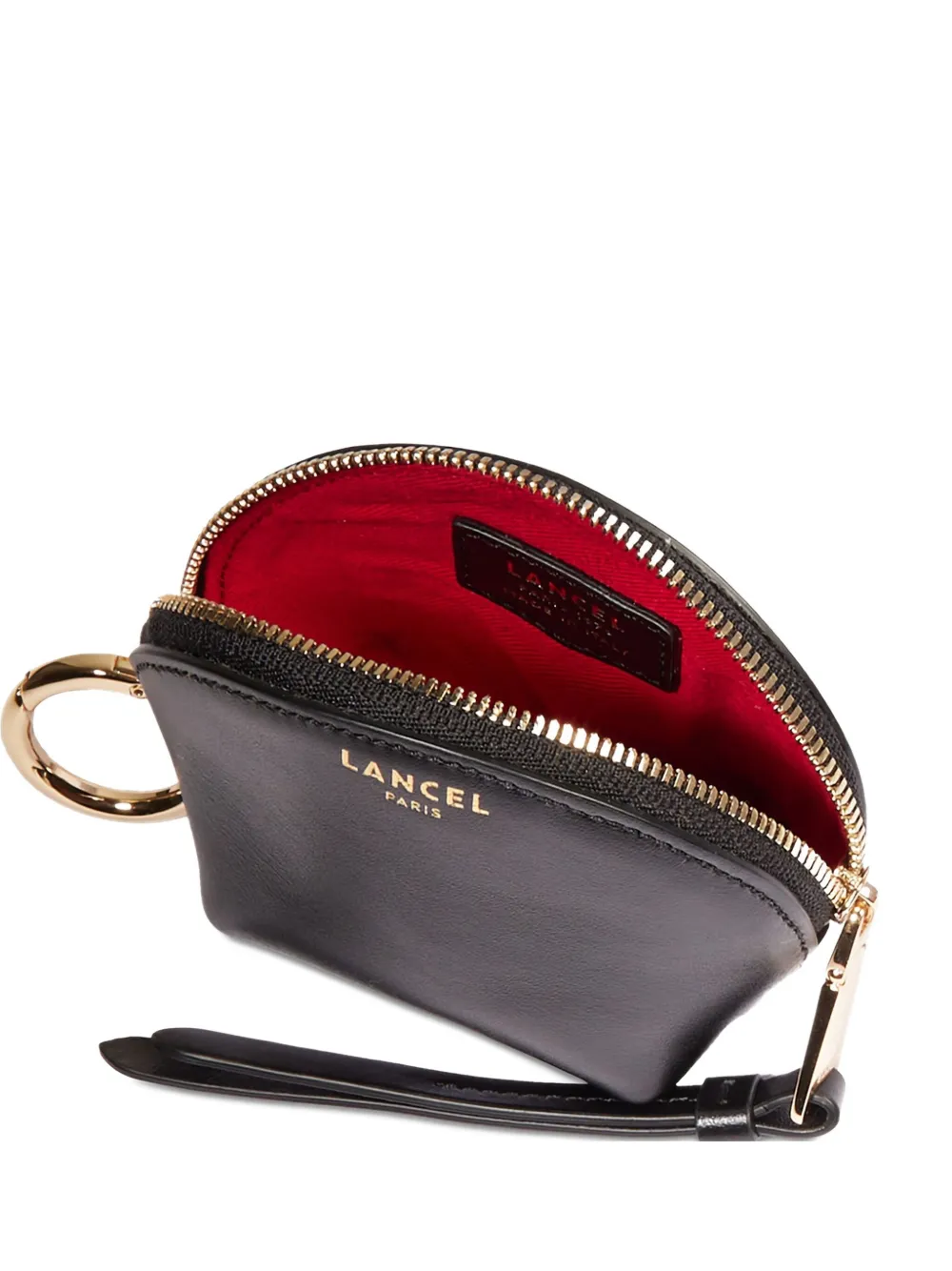 

Оригами-брелок-кошелек в форме полумесяца Lancel, черный
