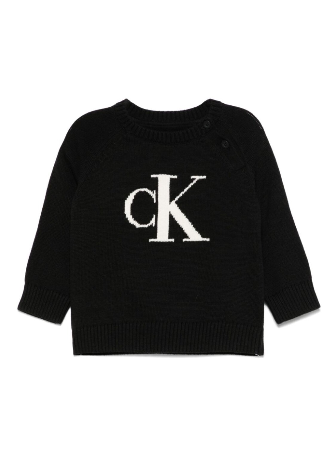 

Calvin Klein Kids свитер с жаккардовой монограммой, черный