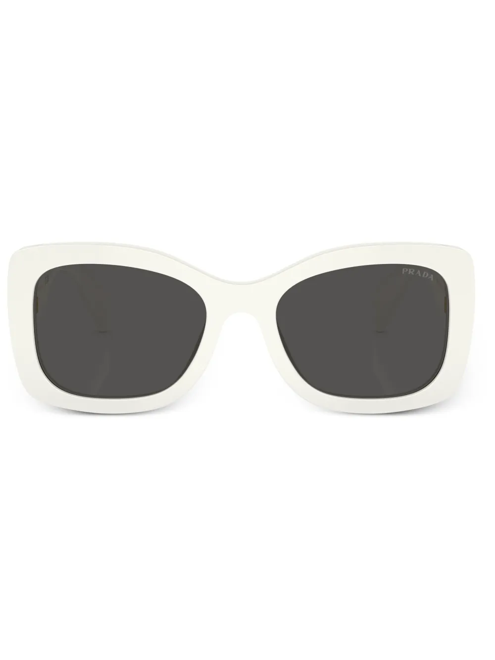 

Солнцезащитные очки в квадратной оправе с логотипом Prada Eyewear, белый