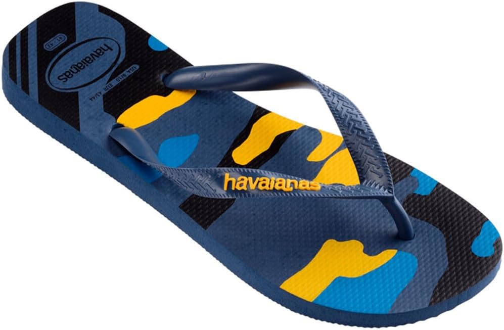 

Мужские вьетнамки Havaianas Top с резиновым логотипом Filete, синий