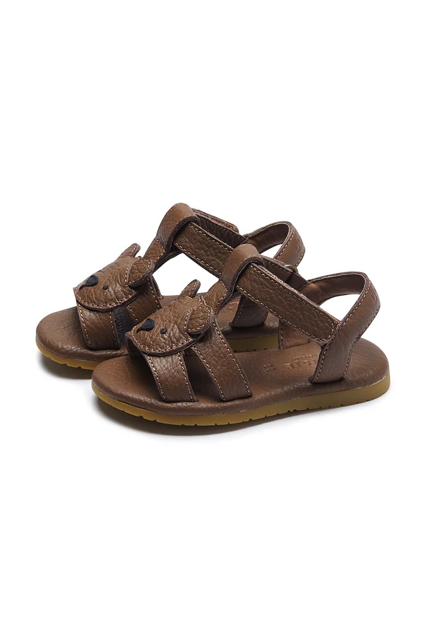 

Детские кожаные сандалии Mhalo Sandals Bear Donsje, коричневый