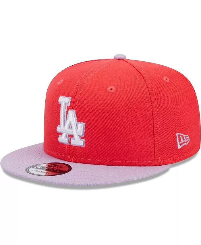 

Мужская красная, фиолетовая бейсболка Los Angeles Dodgers Spring Basic двухцветная 9FIFTY Snapback New Era