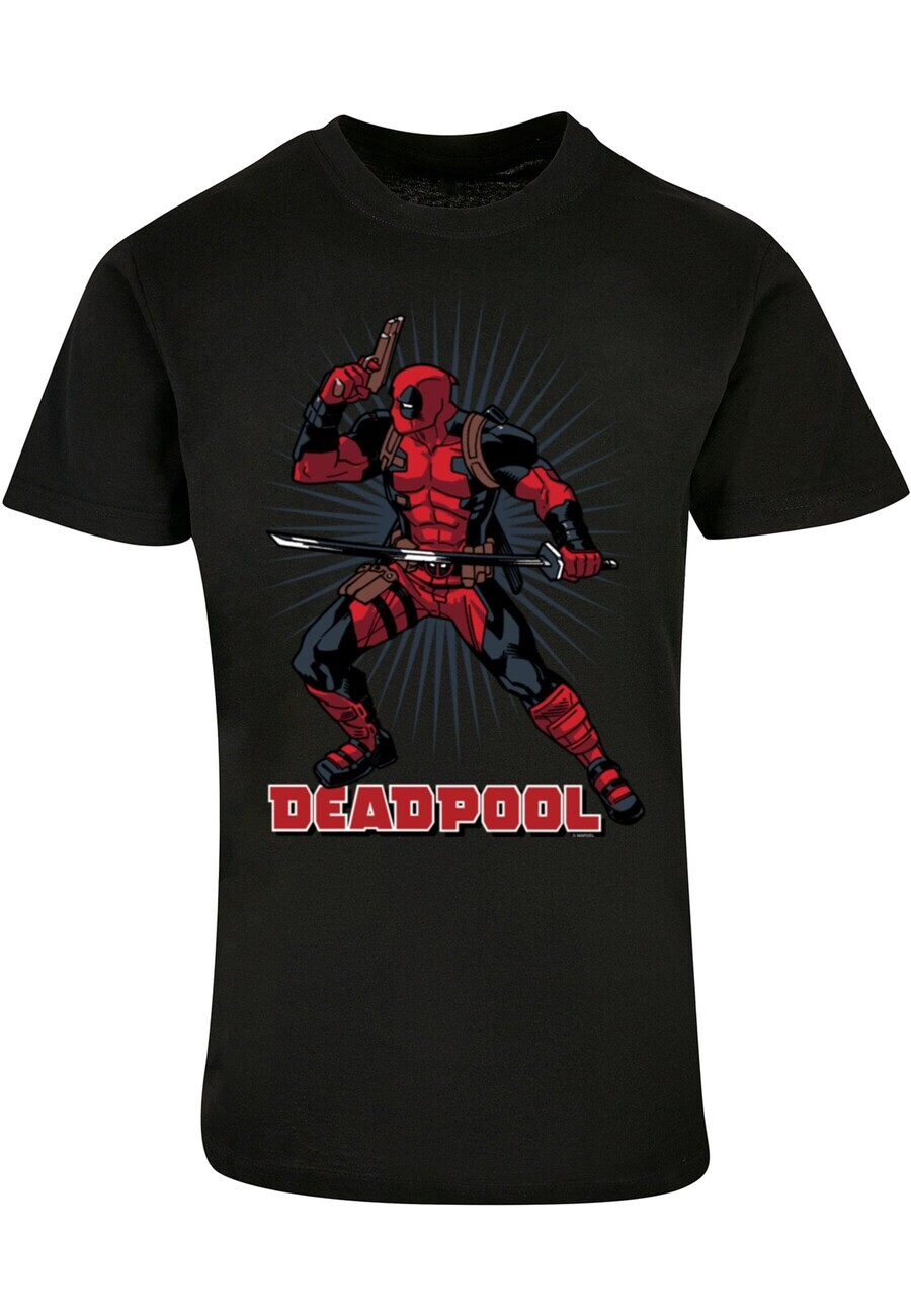 

Классическая футболка ABSOLUTE CULT Shirt Deadpool - Gun Sword Burst, черный