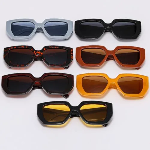 

Винтажные квадратные солнцезащитные очки для женщин и мужчин, с широкими дужками и крупной оправой, модные солнцезащитные очки, летние ретро-тренды MTZJH, C9