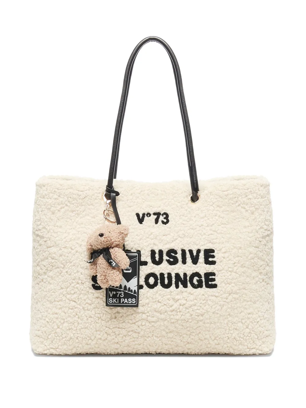 

Декорированная сумка-тоут из овчины V°73, нейтральный