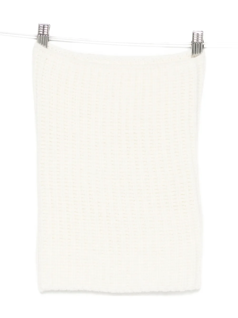 

Шарф в рубчатую вязку Ma'Ry'Ya, белый