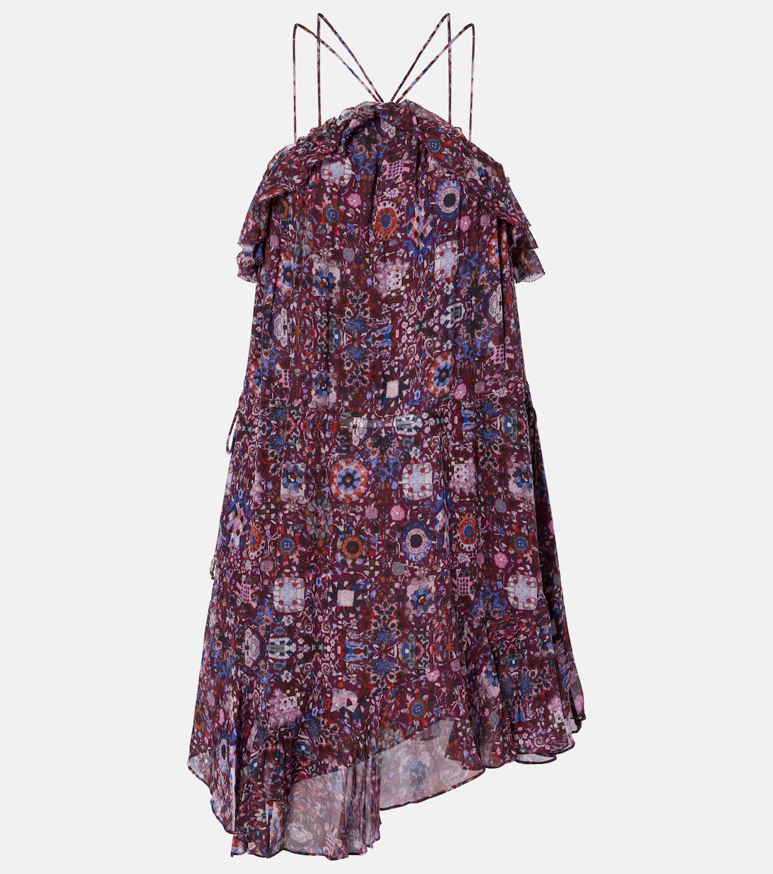 

Бетти мини-платье с цветочным принтом на бретелях Marant Etoile, Plum