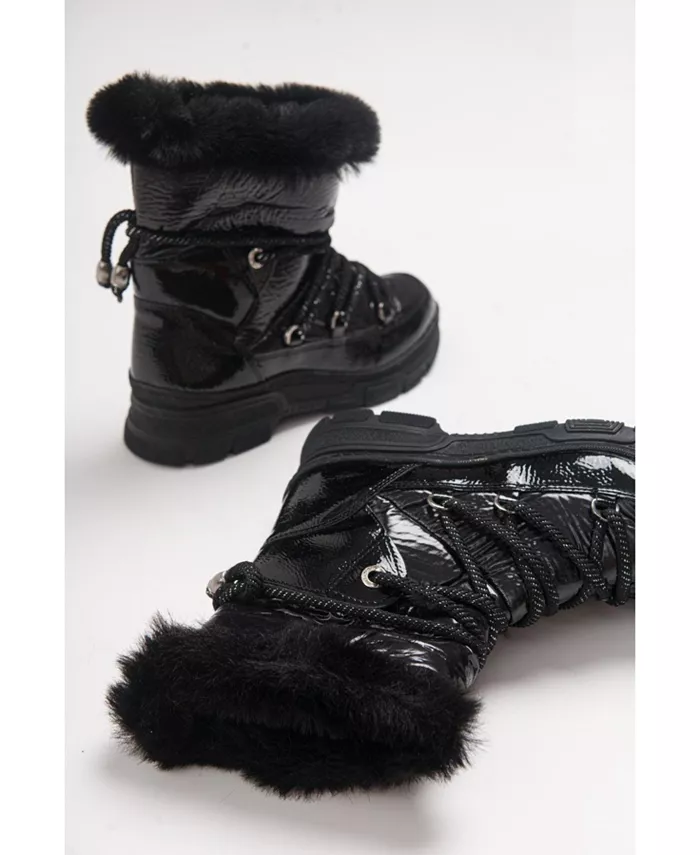 Сапоги Rosie с меховой подкладкой (женские) Prologue Shoes, черный — фото 4