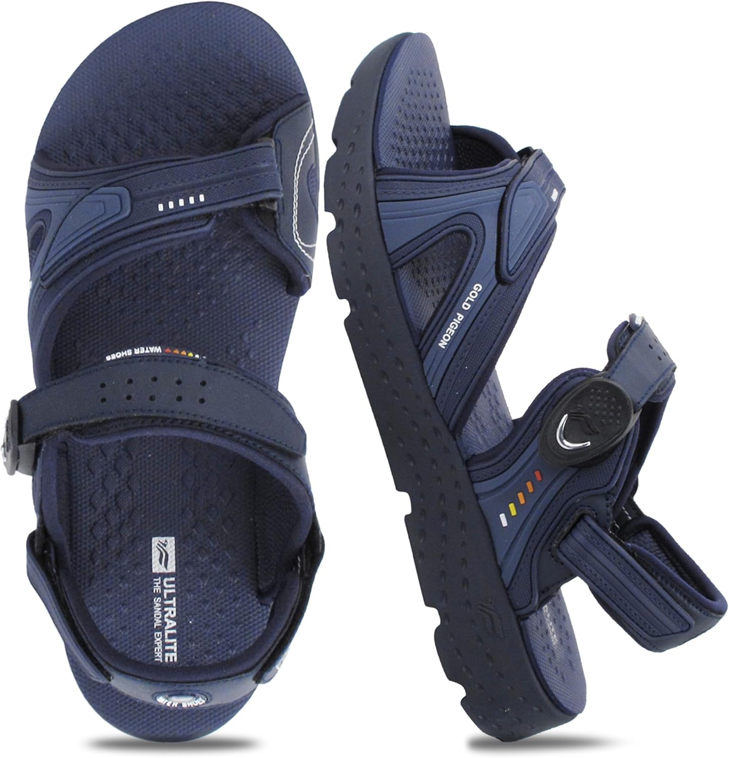 

Золотые сандалии Gold Pigeon с ЭВА-подошвой, против усталости, с толстой амортизирующей стелькой, легкой застежкой SNAP LOCK Gold Pigeon Shoes