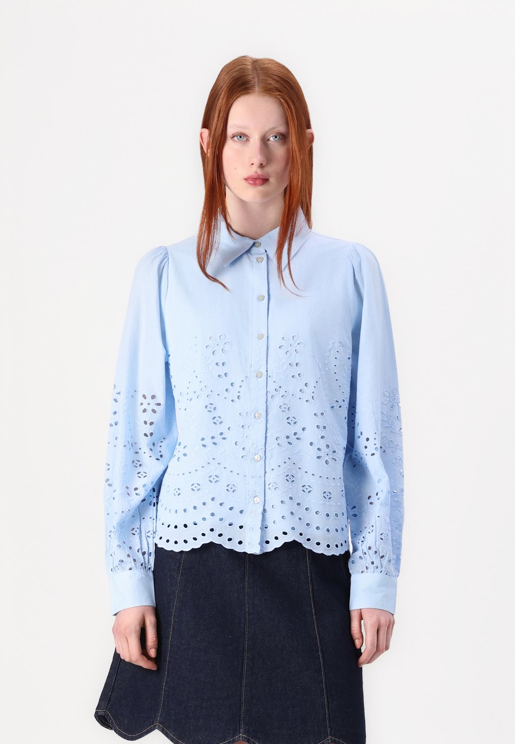 

Блузка на пуговицах YASLUMA SHIRT YAS, светло-голубой