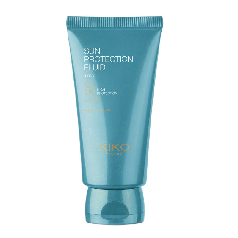 

KIKO Milano, увлажняющий солнцезащитный флюид Sun Protection Fluid SPF50 для тела, 150 мл