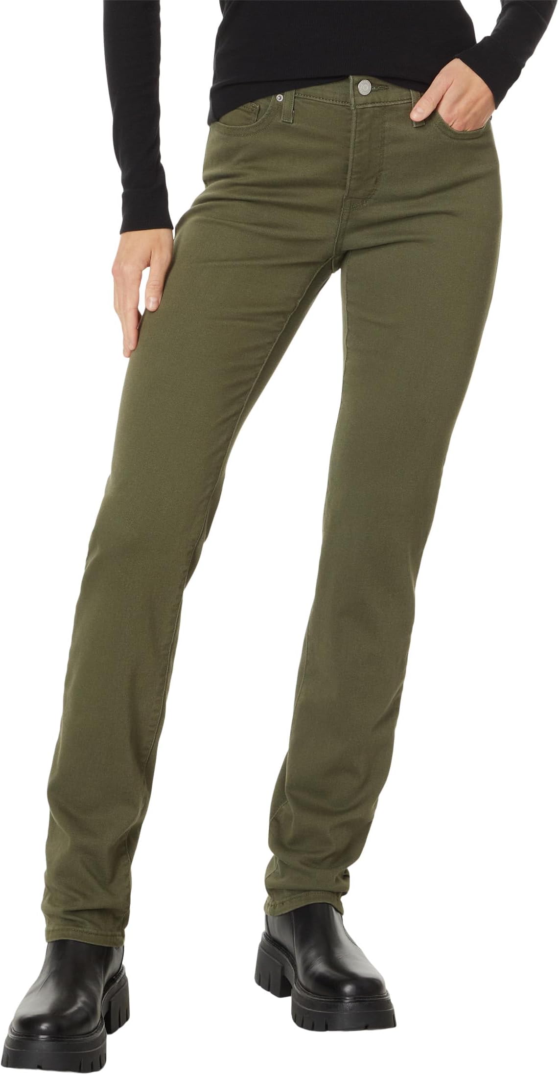 

Джинсы Levi's Womens 314 Shaping Straight, цвет Olive Night