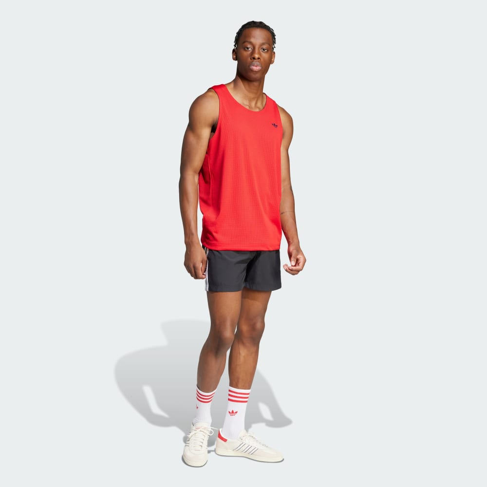 Шорты для плавания Adidas Adicolor 3-Stripes 5-Inch Swim Shorts, черный — фото 3