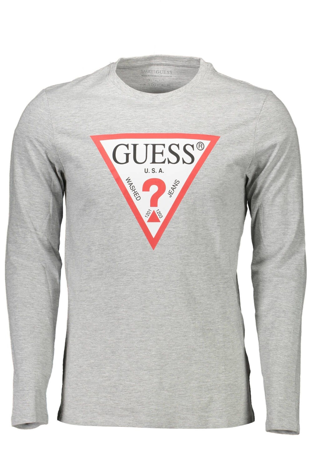 

Серая хлопковая мужская футболка Guess Shoes