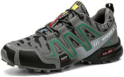 

Ботинки для походов Qacksv, Ботинки для мужчин, нескользящая спортивная обувь, широкие водные туфли с открытым носком, дышащая рабочая обувь, ботильоны, повседневная легкая обувь для походов, треккинговые ботинки для мужчин, темно-серый