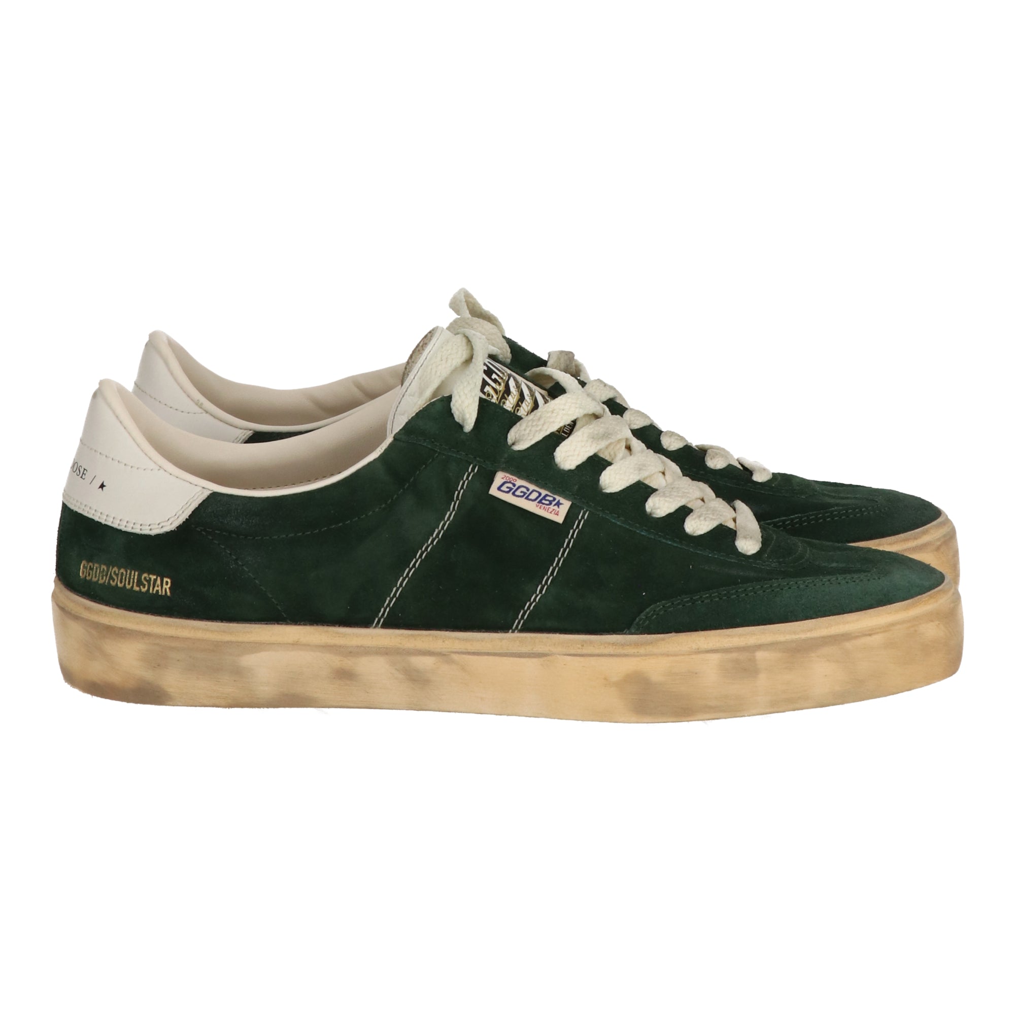 Золотой гусь Мужские Зеленые Кроссовки Golden Goose — фото 2