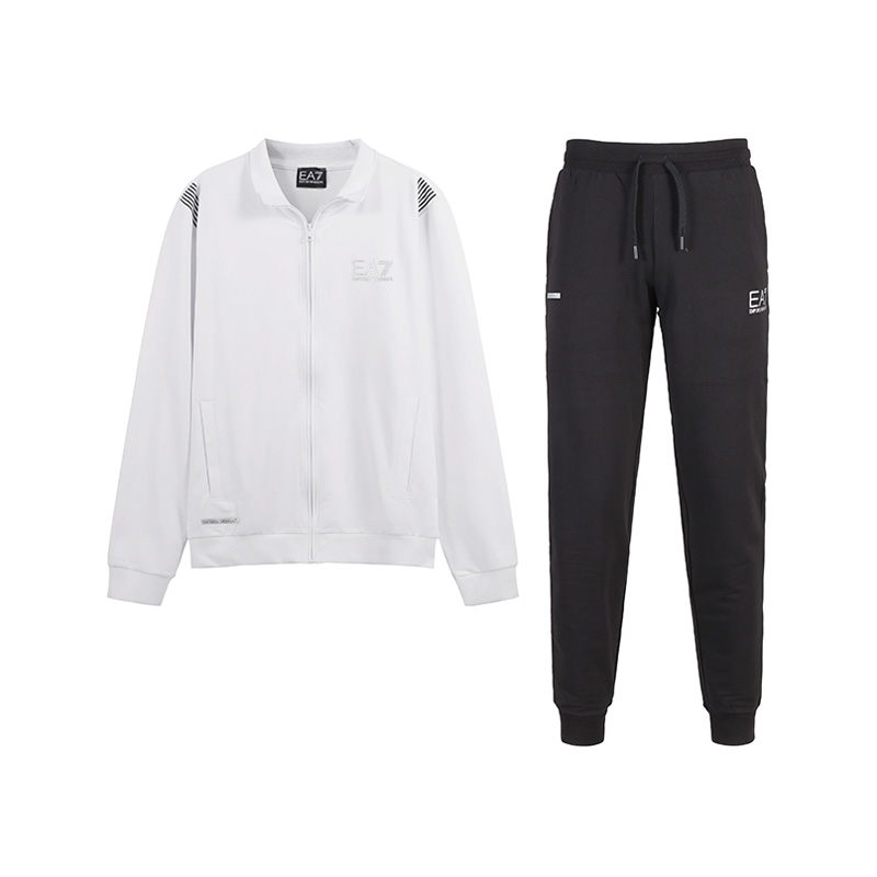 Повседневная спортивная одежда EA7 SS24 для мужчин EMPORIO ARMANI, белый/черный — фото 3