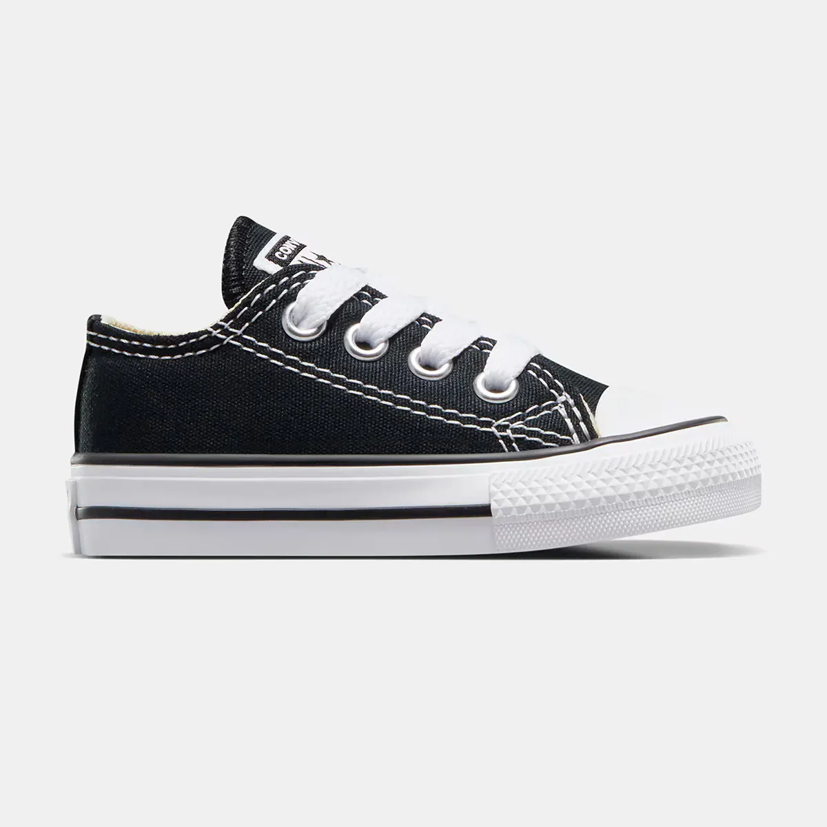 

Converse Chuck Taylor All Star Low Canvas повседневные кеды для малышей/малышей, черный