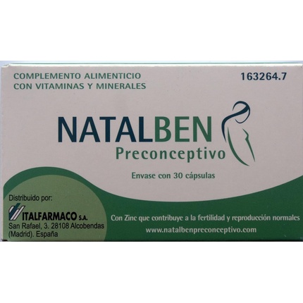 

Natalben Preconception с 30 капсулами с цинком Italfarmaco