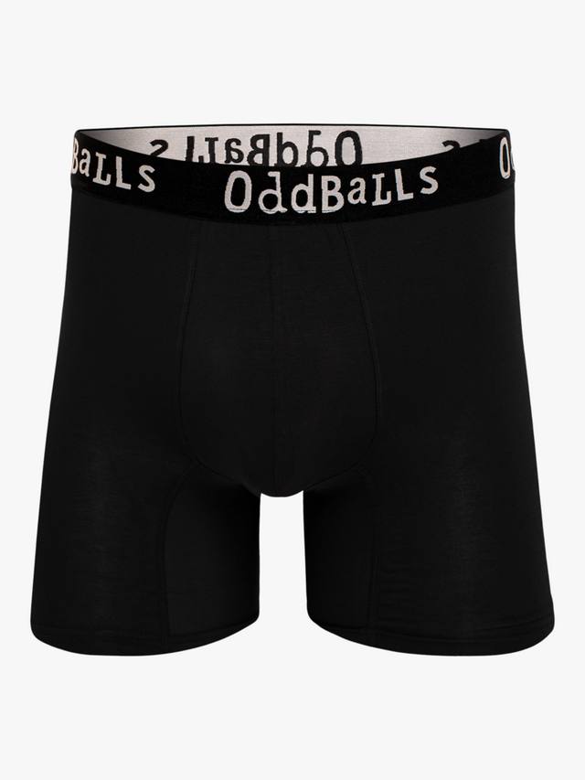 

Простые бамбуковые боксерские шорты OddBalls, черный
