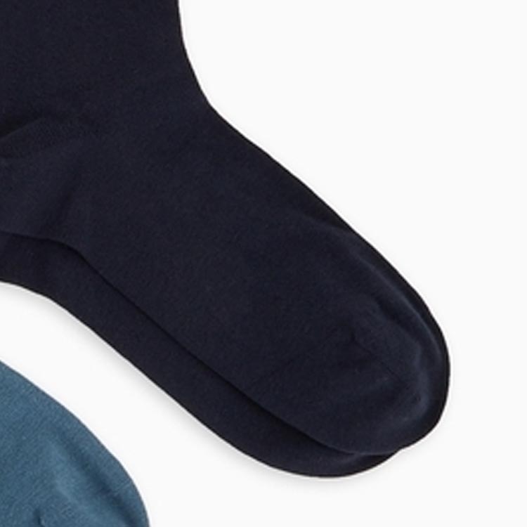 Носки SS24 Mid Calf Мужские 3 пары EMPORIO ARMANI, 3 пары (Хаки+Синий+Темно-синий) — фото 3