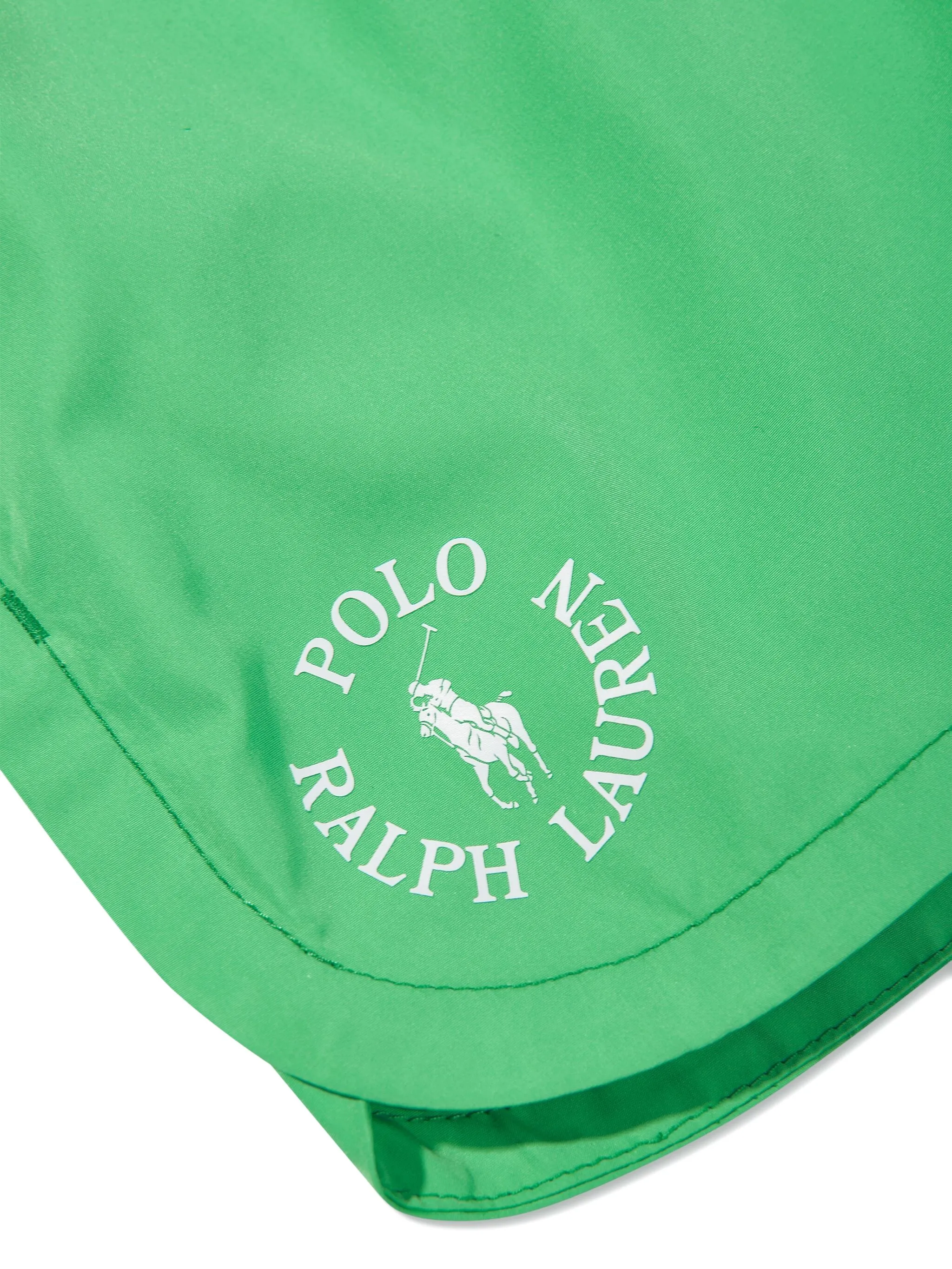Шорты с эластичным поясом и вышитым логотипом Polo Ralph Lauren Kids, зеленый — фото 4